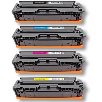 Toner 045H Compatibile per Canon I-Sensys LBP 611CN Nero Pagine 3.200 Colore Pagine 2.500