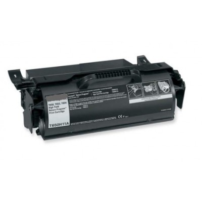 Toner T650 Compatibile per Lexmark T650 T652 T650H11E Nero Pagine 25.000