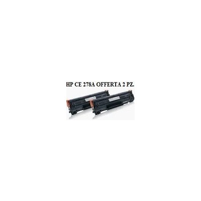 HP Offerta 2 Toner Rigenerati per HP Laserjet P1566 CE278A 78A Nero Pagine 2.100 cadauno