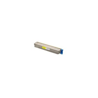 Oki Toner Compatibile per Oki C801N C821N 44643001 Giallo Pagine 7.300