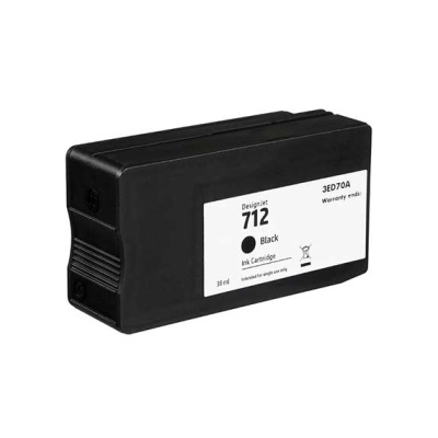 Cartuccia HP 712 Nero Compatibile per HP DesignJet Studio 24 DesignJet Studio 36 Inch T230 T250 T630 T650 3ED70A ML38