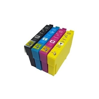 Epson T603XL Cartuccia Compatibile per Epson Expression Home XP-2100 WF-2810 Nero Pagine 500 Colore Pagine 350