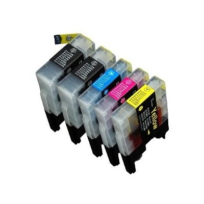 Cartuccia LC-1240 Compatibile per Brother DCP-J525W Nero ML 20 Colore ML 10