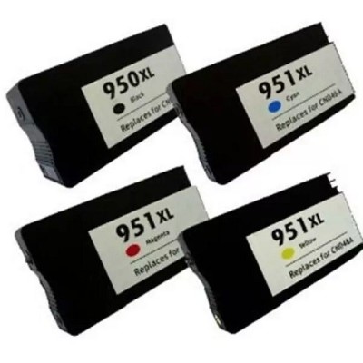 Cartuccia Compatibile per HP Officejet Pro 8100 950XL CN045 Nero ML50 951XL Colore ML28