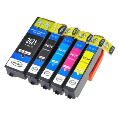 Epson Cartuccia 26XL Compatibile per Epson XP-600 XP-700 XP-800 Nero ML 15 Colori ML 10