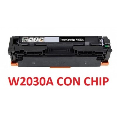 Toner W2030A Con Chip Compatibile per HP Color LaserJet Pro M454 M479 415A Nero Pagine 2.400
