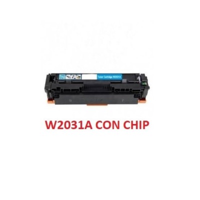 Toner W2031A Con Chip Compatibile per HP Color LaserJet Pro M454 M479 415A Ciano Pagine 2.100