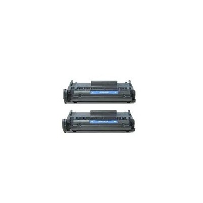 HP Offerta 2 Toner Rigenerati per HP Laserjet 1018 Q2612A 12A Nero Pagine 2.000 cadauno